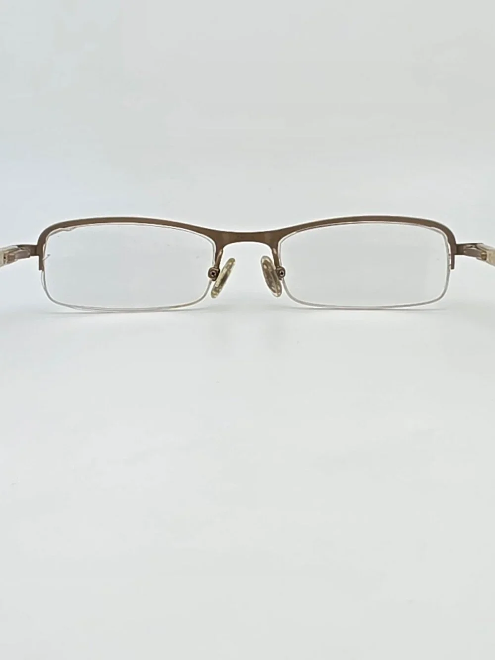 Ray-Ban RB8612 1065 Gold Sand Titanium Semi Rimless Eyeglasses Frame w Case 50mm